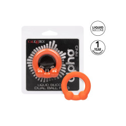 alpha ring by Calextotics Cockring Alpha Dual Ball 37mm Orange